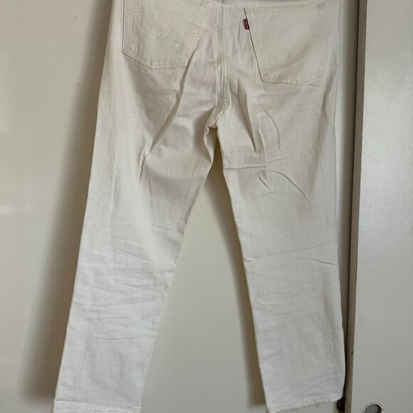 Levi's W's Ribcage Straight Ankle Jeans *GOOD*read* Cloud Over White Sz 28 - Picture 7 of 8